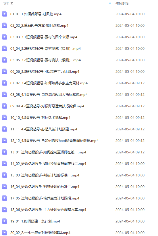 (10297期)2024单品正价起号,直播素材投流选品:选品课+投流课+素材课+卡首屏/100节 (10297期)2024单品正价起号,直播素材投流选品:选品课+投流课+素材课+卡首屏/100节