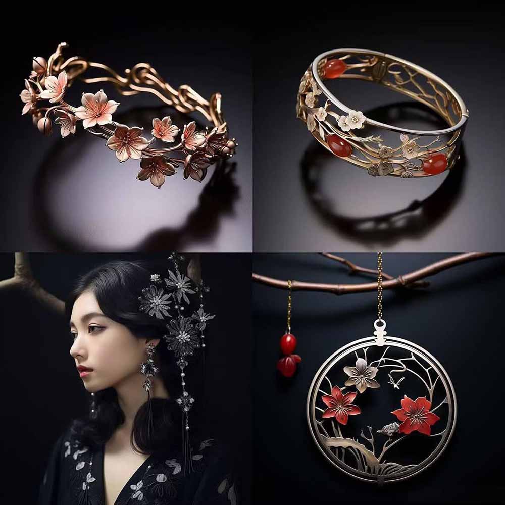 (17272期)460+专业Midjourney珠宝摄影AI提示词+成效果图,戒指/项链/耳环/手链/宝石/及奢侈配饰等全品类 (17272期)460+专业Midjourney珠宝摄影AI提示词+成效果图,戒指/项链/耳环/手链/宝石/及奢侈配饰等全品类