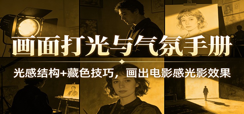 画面打光与气氛手册：光感结构+藏色技巧，画出电影感光影效果