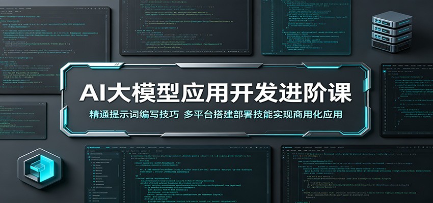 AI大模型应用开发进阶课:精通提示词编写技巧,多平台搭建部署技能实现商用化应用