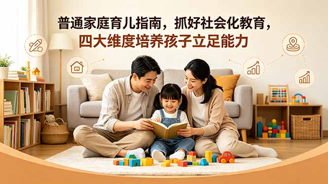（18755期）付费文章：普通家庭育儿指南，抓好社会化教育，四大维度培养孩子立足能力