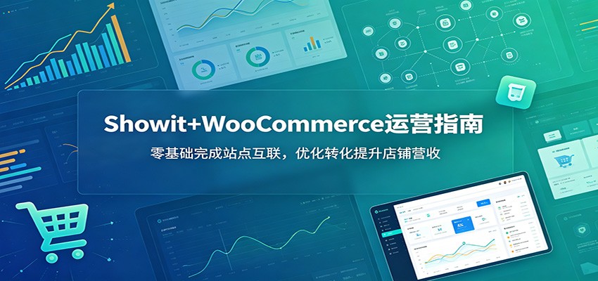 Showit+WooCommerce运营指南:零基础完成站点互联,优化转化提升店铺营收