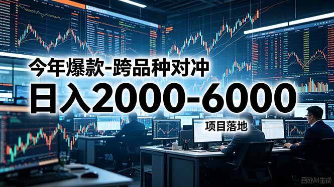 (18918期)今年爆款-跨品种对冲日入2000-6000,项目落地!