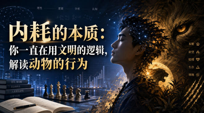 付费文章：内耗的本质：你一直在用文明的逻辑，解读动物的行为