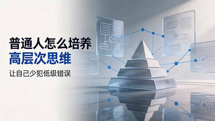 (19637期)付费文章:普通人怎么培养高层次思维,让自己少犯低级错误