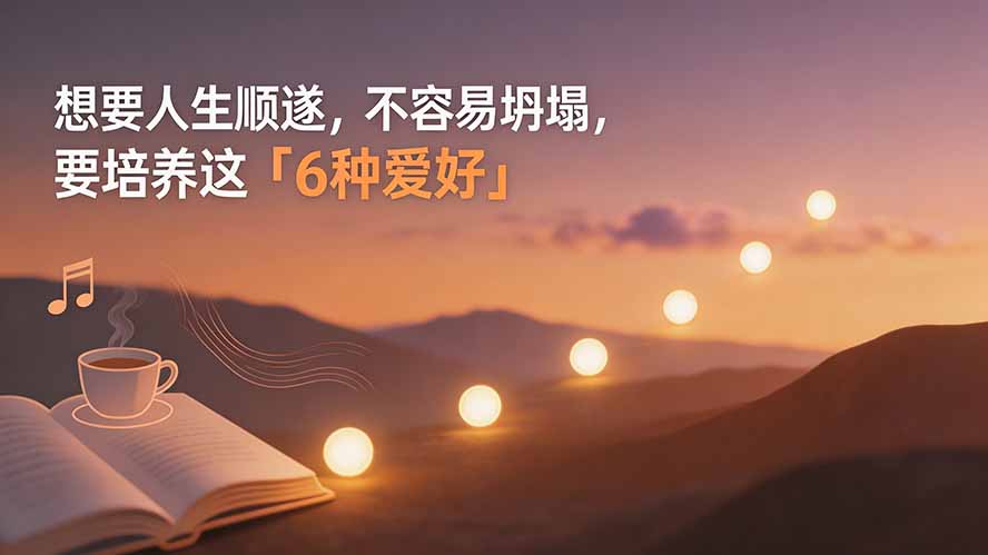 (19638期)付费文章:想要人生顺遂,不容易坍塌,要培养这6种爱好