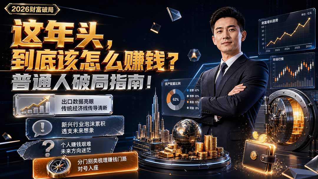 (19660期)付费文章:这年头,到底该怎么赚钱?普通人破局指南!
