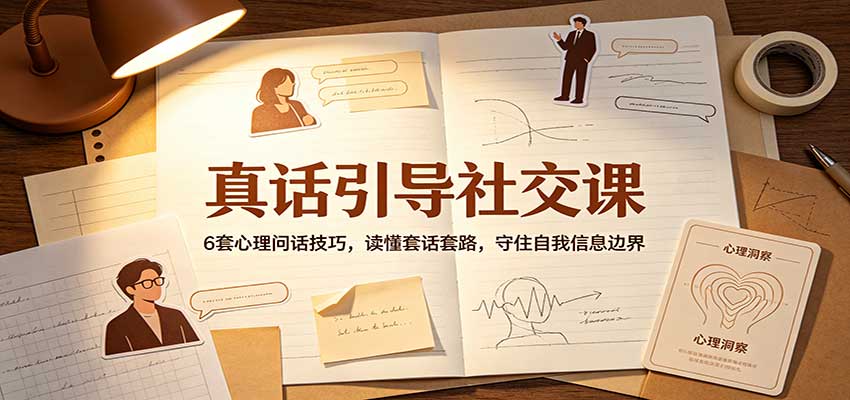 真话引导社交课：6套心理问话技巧，读懂套话套路，守住自我信息边界
