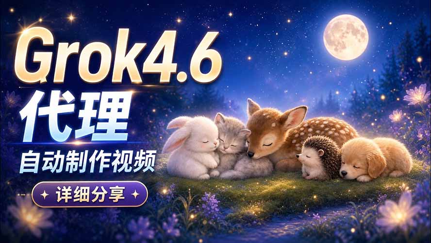 （20560期）Grok 4.6 代理自动制作视频！从提示词到成片全流程详细分享｜AI Agent 实操分享