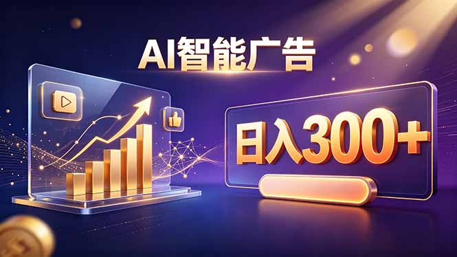 (20233期)不露脸、不直播,AI 智能广告日入 300 + 是怎么做到的?