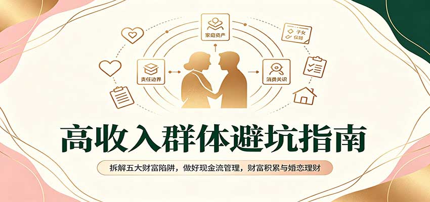 高收入群体避坑指南:拆解五大财富陷阱,做好现金流管理,财富积累与婚恋理财