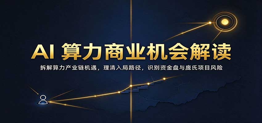AI算力商业机会解读:拆解算力产业链机遇,理清入局路径,识别资金盘与庞氏项目风险