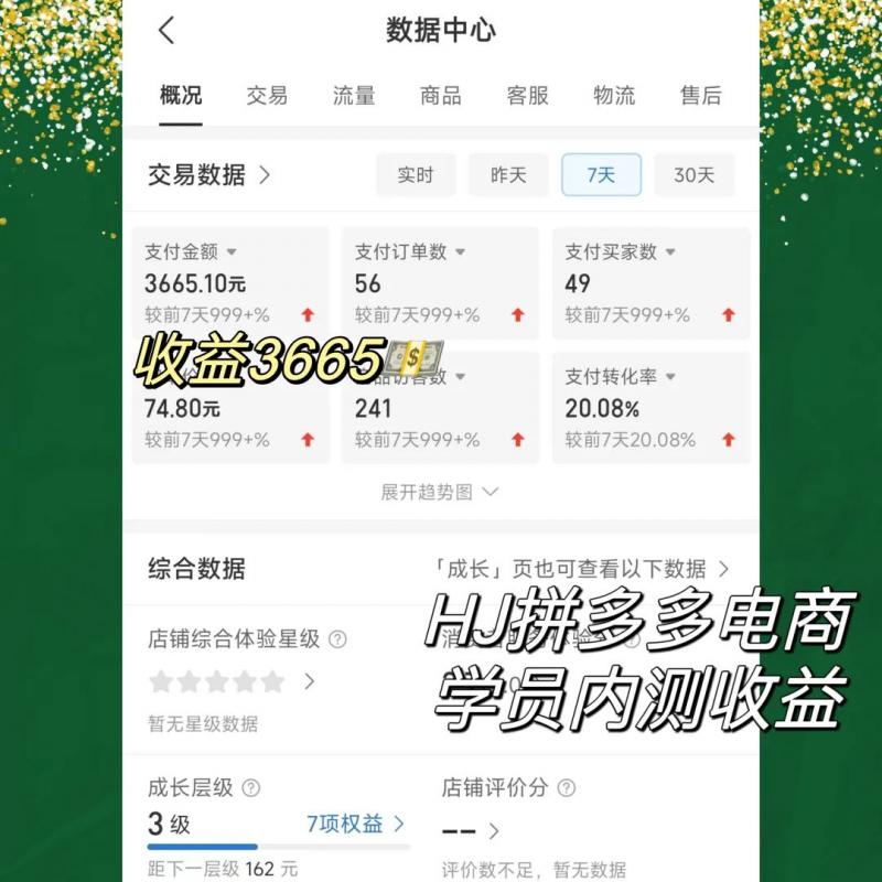 2023拼多多电商项目,稳定一天300~3000+,门槛低,出单快,一部手机即可完成 2023拼多多电商项目,稳定一天300~3000+,门槛低,出单快,一部手机即可完成